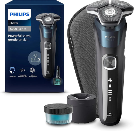 Philips Series 5000 S5889/50 rétractable, Rasoir, dalle IPS, bleu