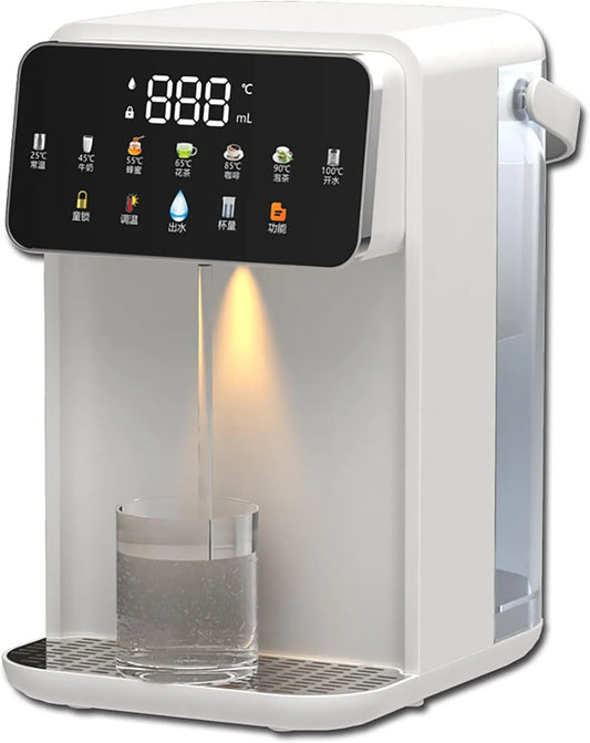 Radiateur électrique, 3,5 L, 2000 W, tactile, verrouillage, écran tactile LED et veilleuse, Distributeur d'eau chaude instantanée 3,5 L
