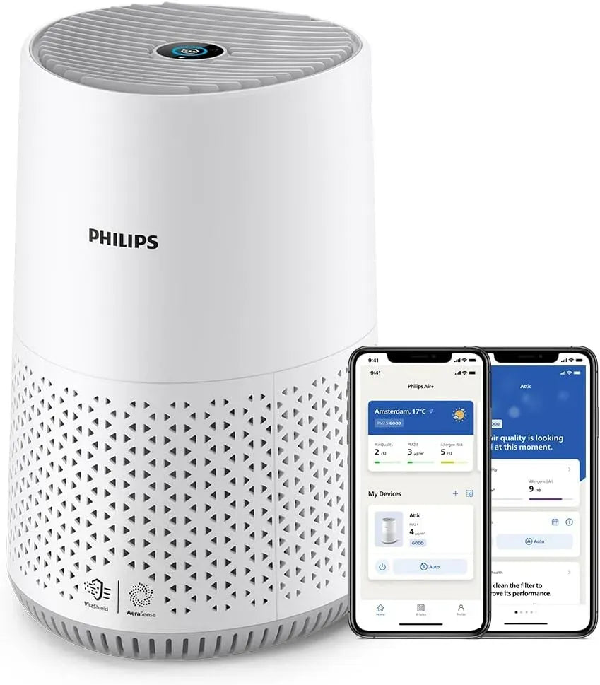 Philips CADR 170 AC0651/10 Purificateur d'air, 170 m³/h, 19 dB, dalle IPS, silencieux, blanc, HEPA NanoProtect capture 99,97 % des particules*