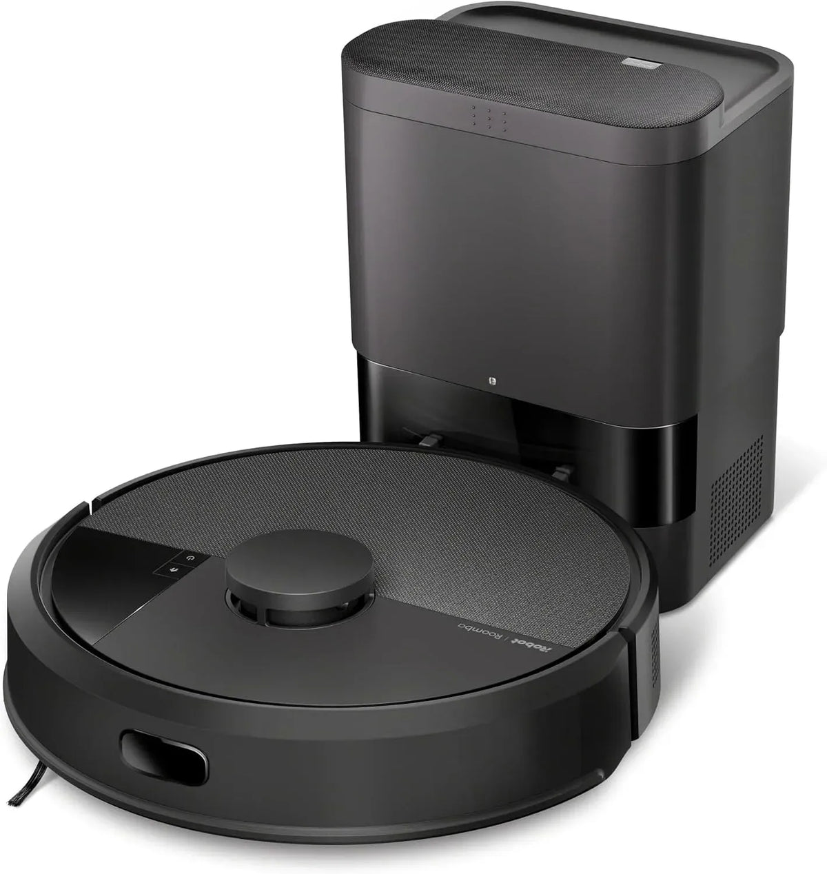 Robot aspirateur 2en1, noir, iRobot Roomba 105 Combo+AutoEmpty Dock, Aspiration de 7KPa, 4 Niveaux d'Aspiration