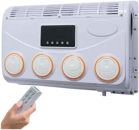 Climatiseur, 12 V, Climatiseur 12V/24V, portable, silencieux, camping, Refroidissement Silencieux avec télécommande, pour Camping-Cars