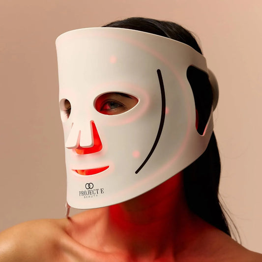 Pour Peaux Grasses, Light Therapy Mask Silicone par Project E Beauty, pour Spa et Usage Domestique, Anti-âge et anti-imperfections, Solutions aux
