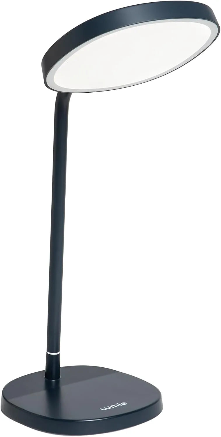Lampe, bleu, Bureau, LED, Lumie Task Lampe LED Luminothérapie Bureau