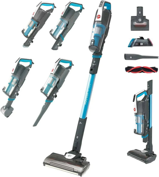 Hoover HF522STP Aspirateur, bleu, Electrobrosse Anti-emmêlement LED, Grande Autonomie