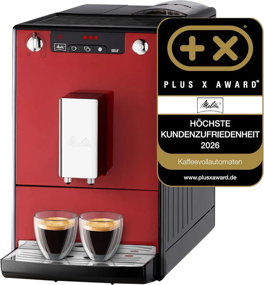 Melitta E950-104 Machine à Caf, machine à café électrique, rouge
