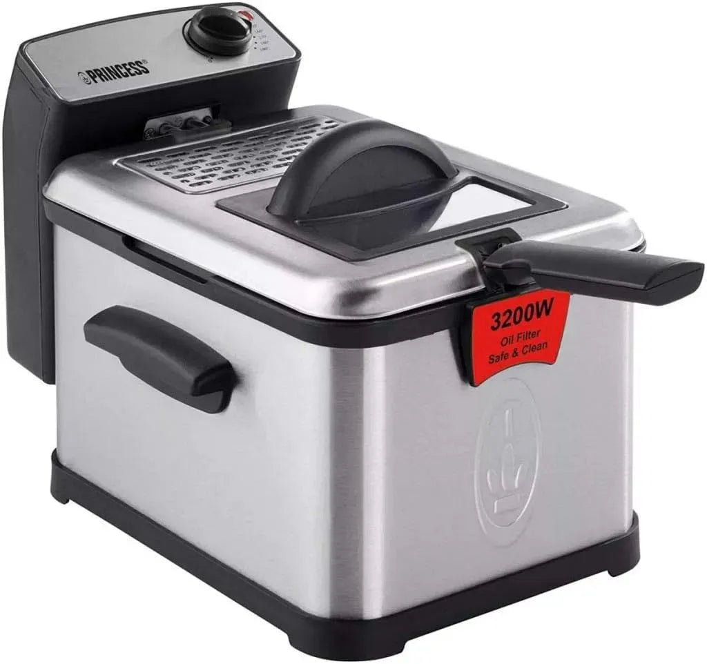 Princess Zone cool et filtres de sécurité, Friteuse Superior Deep Fat 183002, Puissance de 3 200 W, 4 litres