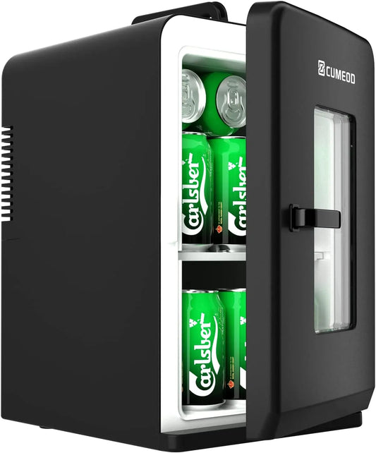 Réfrigérateur DC/220V, 12 V, noir, 15L /21 Canettes 330ml, Mode Max et ECO