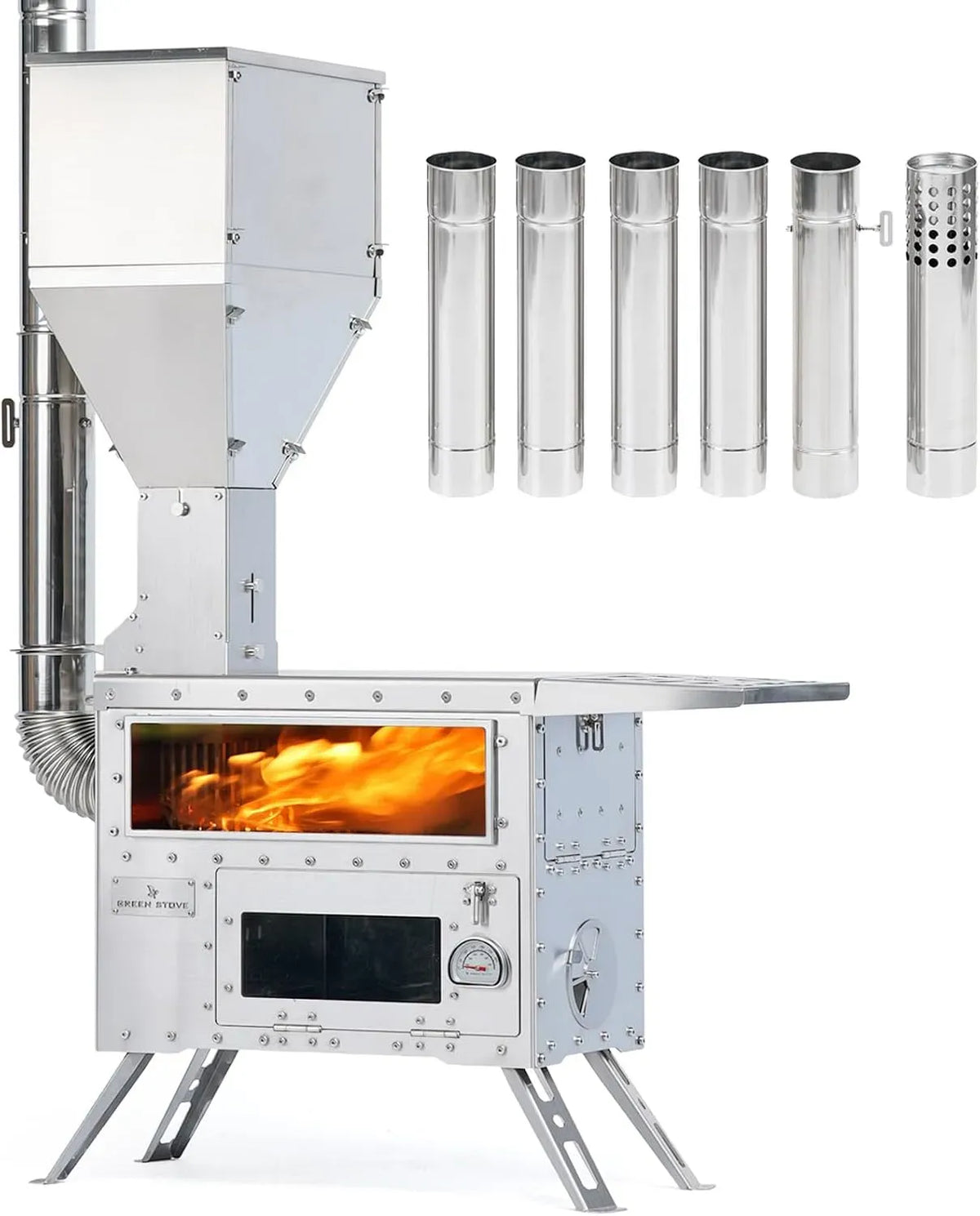 Four électrique, extérieur, camping, acier inoxydable