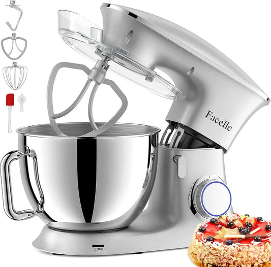 Blender, 8.5 L, 2000 W, Robot, pâtisserie, Facelle Cuisine Multifonctions Puissant, 6 Vitesses