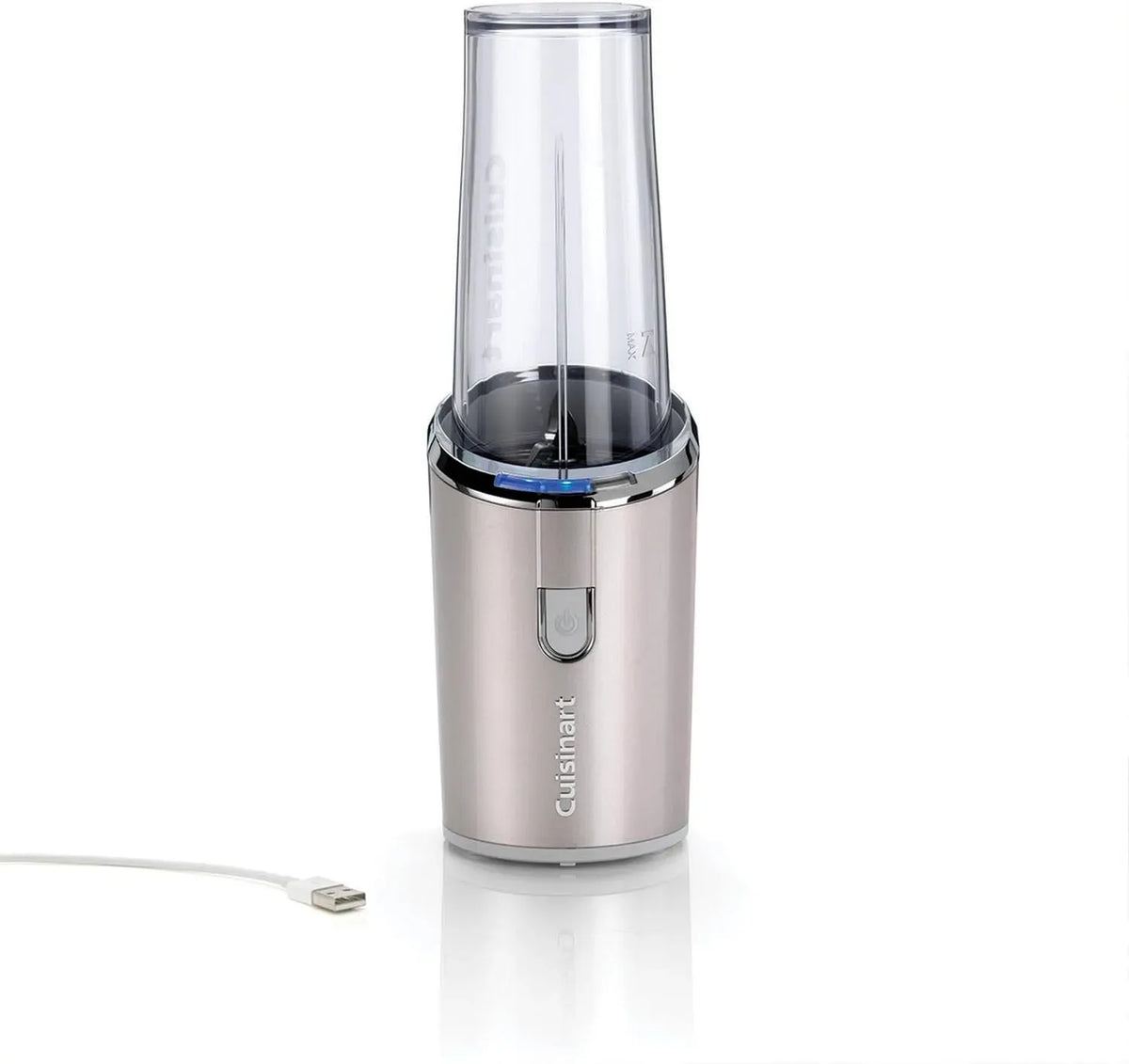 Blender, USB, Tasse de mélange en Tritan sans BPA avec couvercle inclus, Bouteille de 450 ml, frappé, Rechargeable par USB