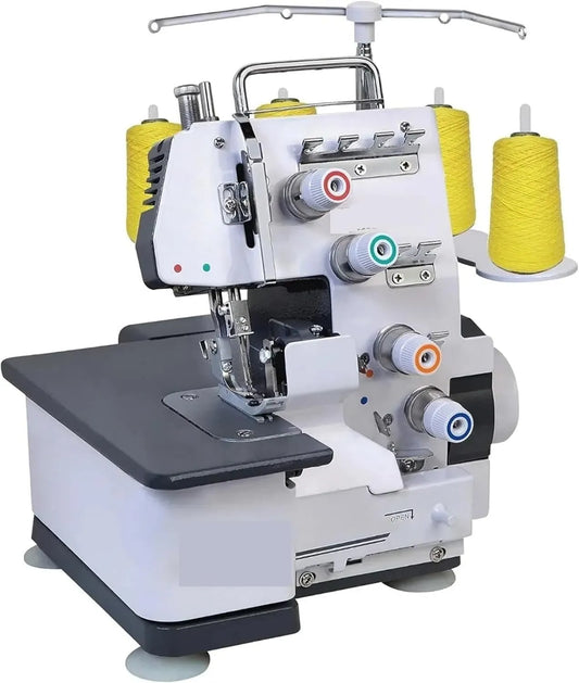 Cadre en métal robuste, Coutures lisses et durables, pour Surjeteuse professionnelle semi-industrielle, Système de surjeteuse 3-4 fils