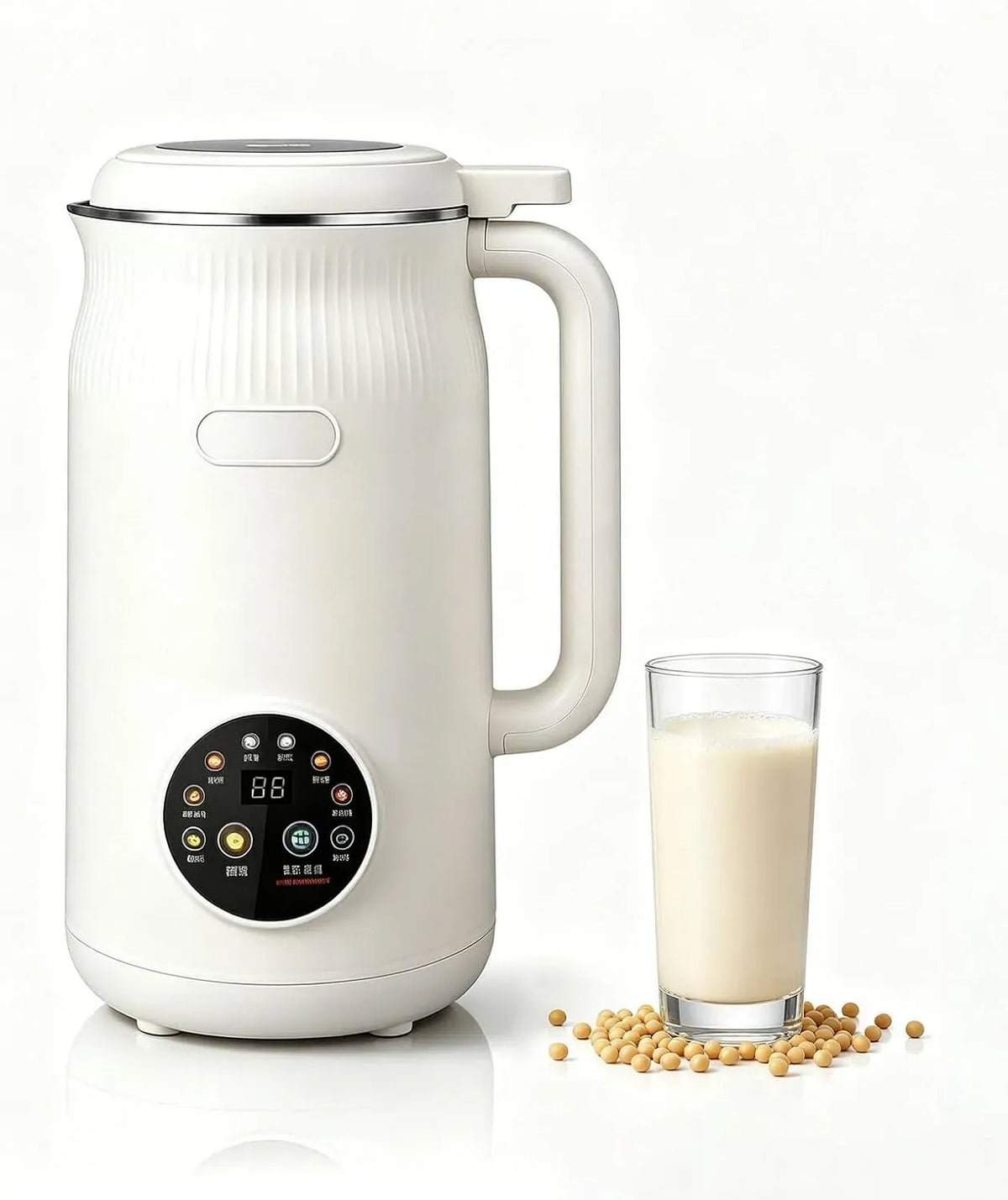 Machine à lait, machine à lait végétal et lait de noix, 1600 ml, minuteur, bois