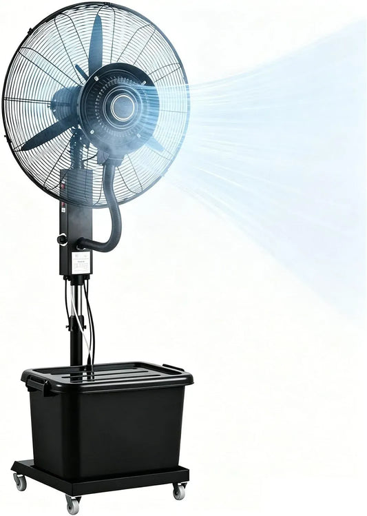 Ventilateur 81cm/32in, 42 L, extérieur, 3 vitesses, professionnel
